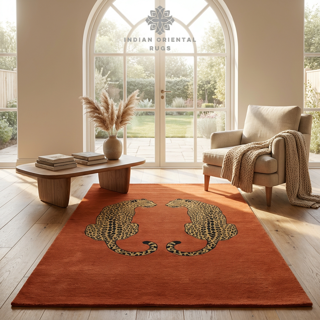 Hand-Tufted Blended Wool & New Zealand Wool Oriental Area Rug – Elegant Texture & Timeless Living Room Décor
