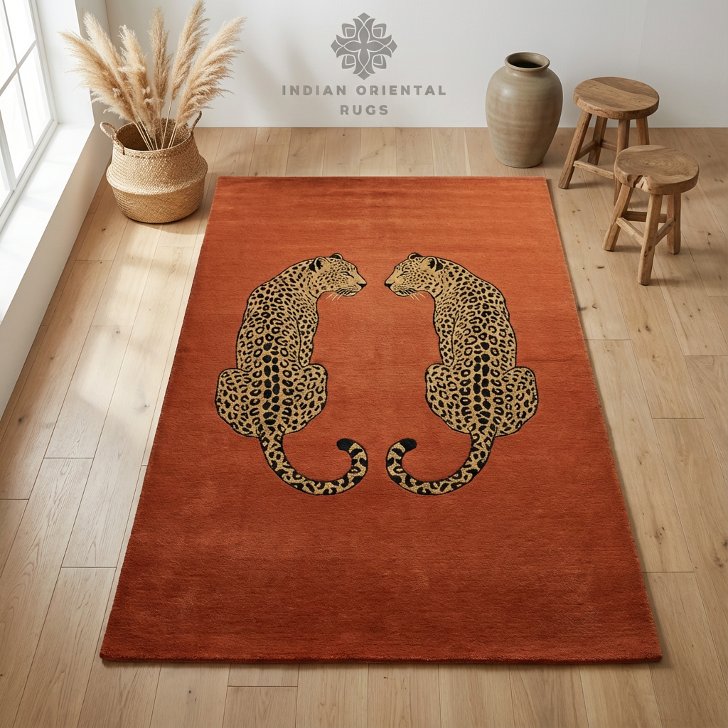 Hand-Tufted Blended Wool & New Zealand Wool Oriental Area Rug – Elegant Texture & Timeless Living Room Décor