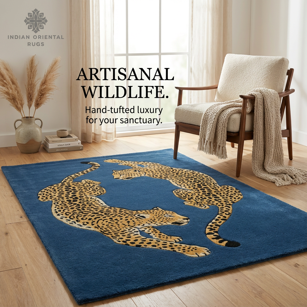 Hand-Tufted Blended Wool & New Zealand Wool Oriental Area Rug – Classic Texture & Timeless Design