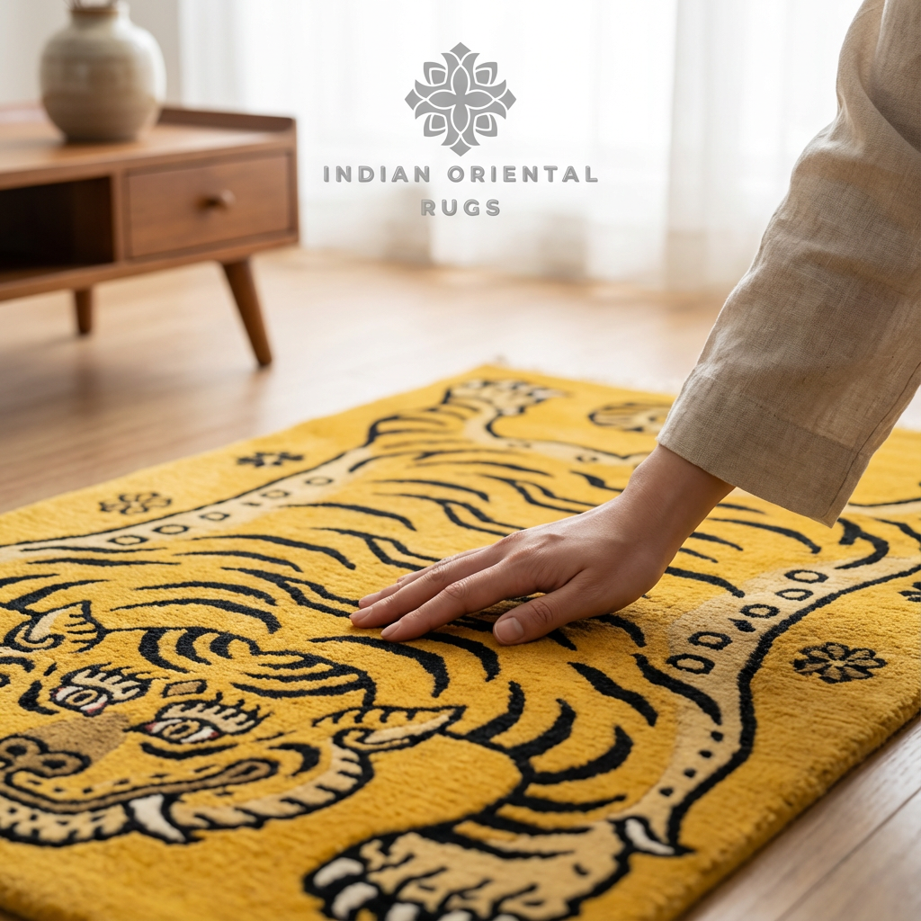 Hand‑Tufted Wool Blend Oriental Rug – Classic Traditional Motif