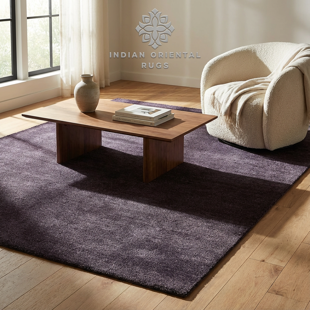 Hand‑Tufted Blended Wool Oriental Rug – Classic Textured Design