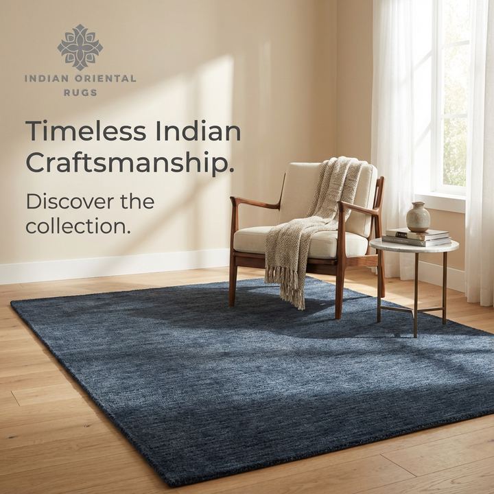 Hand‑Tufted Wool & Viscose Oriental Rug – Elegant Traditional Motif