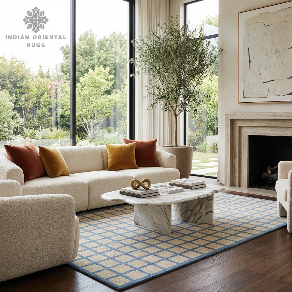 Hand-Tufted Blended Wool Oriental Rug – Classic Timeless Design