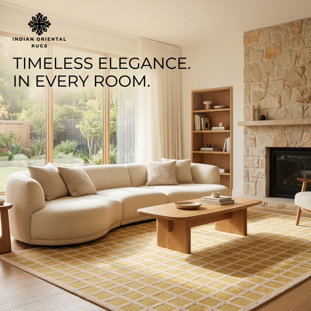 Hand-Tufted New Zealand Wool Area Rug – Classic Textured Design