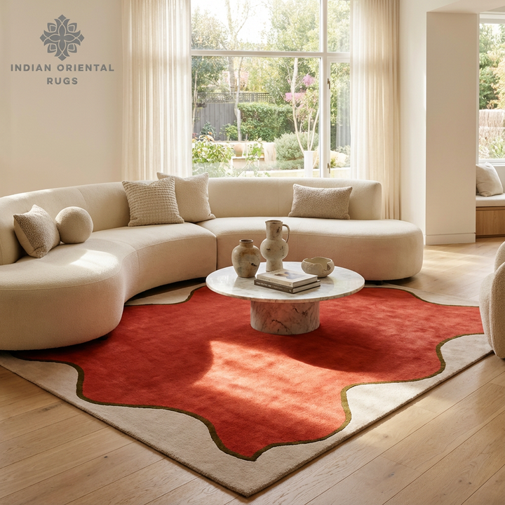 Elegant Hand‑Tufted Blended Wool Oriental Rug – Classic Traditional Design