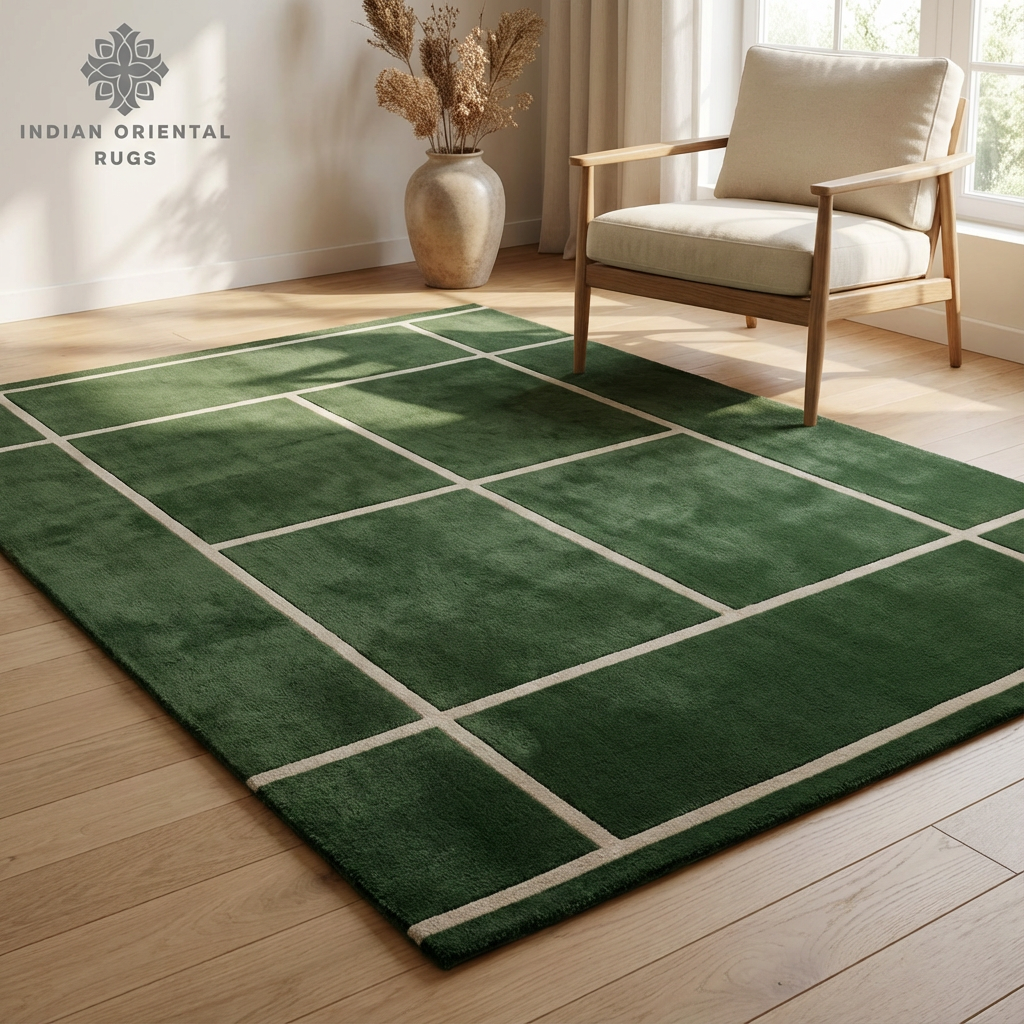 Luxury Hand‑Tufted New Zealand Wool Area Rug – Elegant Traditional Pattern