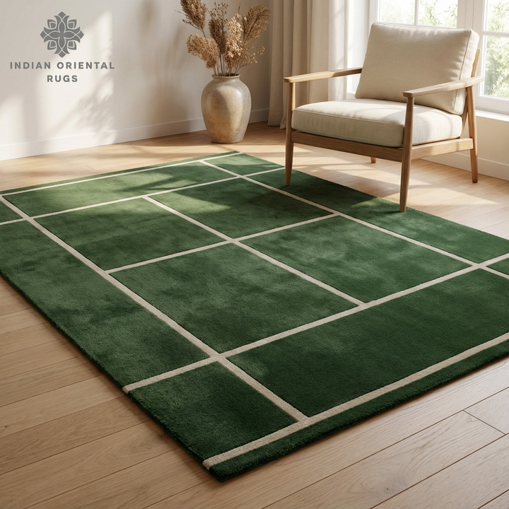 Luxury Hand‑Tufted New Zealand Wool Area Rug – Elegant Traditional Pattern