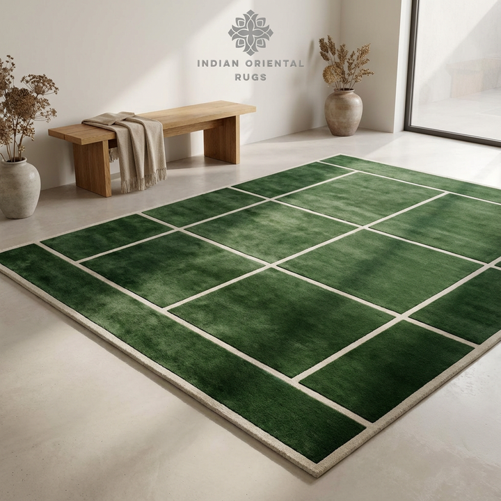 Luxury Hand‑Tufted New Zealand Wool Area Rug – Elegant Traditional Pattern