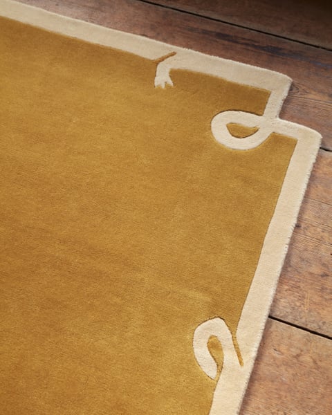 Loop Loom Rugs Hand loom , Hand Tufted Loops – Yellow Rug – indian oriental rugs